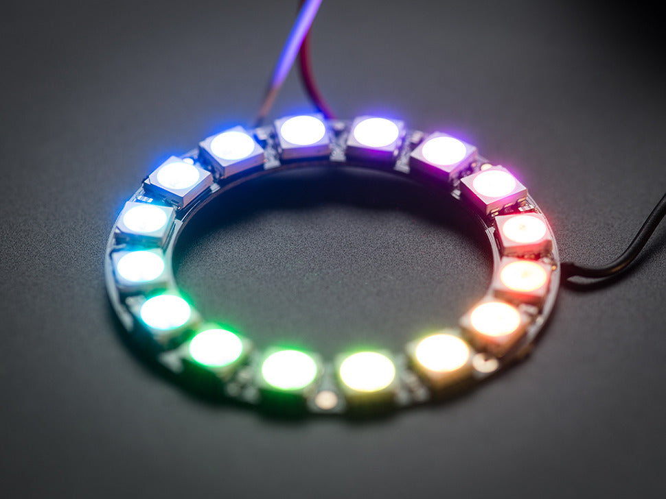 NeoPixel Ring - 16 x WS2812 5050 RGB LED with Integrated Drivers