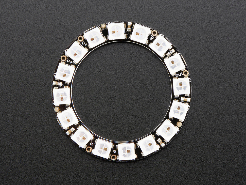 NeoPixel Ring - 16 x WS2812 5050 RGB LED with Integrated Drivers 