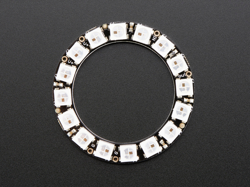 NeoPixel Ring - 16 x WS2812 5050 RGB LED with Integrated Drivers