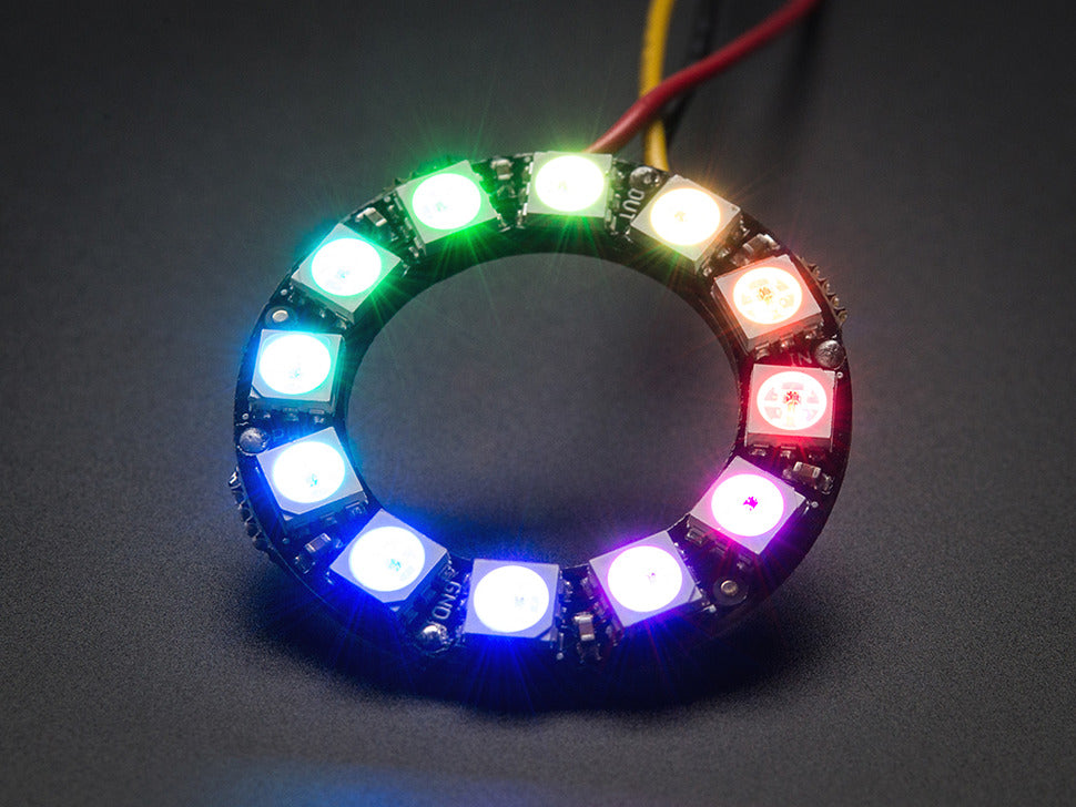 NeoPixel Ring - 12 x WS2812 5050 RGB LED with Integrated Drivers