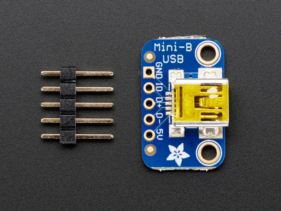 USB Mini-B Breakout Board