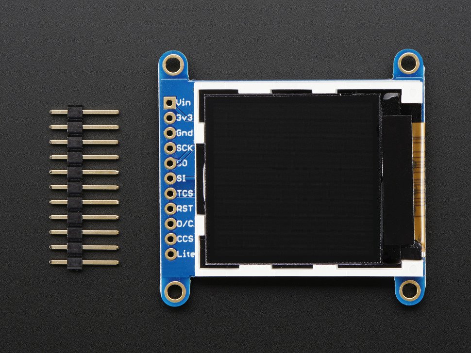 Adafruit 1.44" Color TFT LCD Display with MicroSD Card breakout - ST7735R