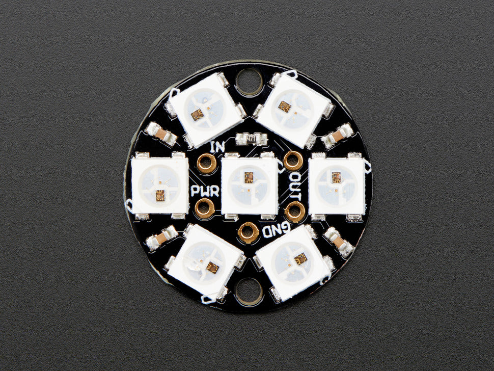 NeoPixel Jewel - 7 x WS2812 5050 RGB LED with Integrated Drivers