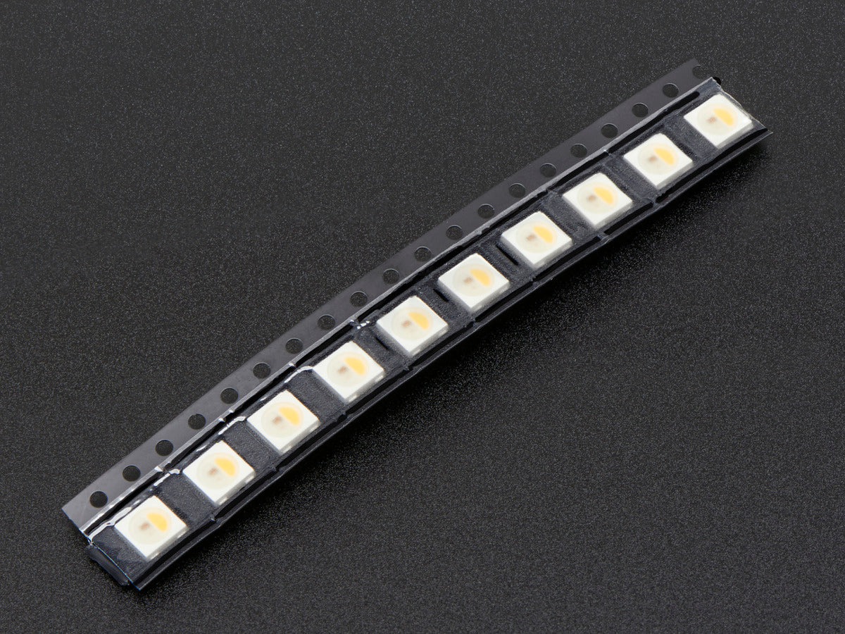 NeoPixel RGBW LEDs w/ Integrated Driver Chip - White Casing - 10 Pack