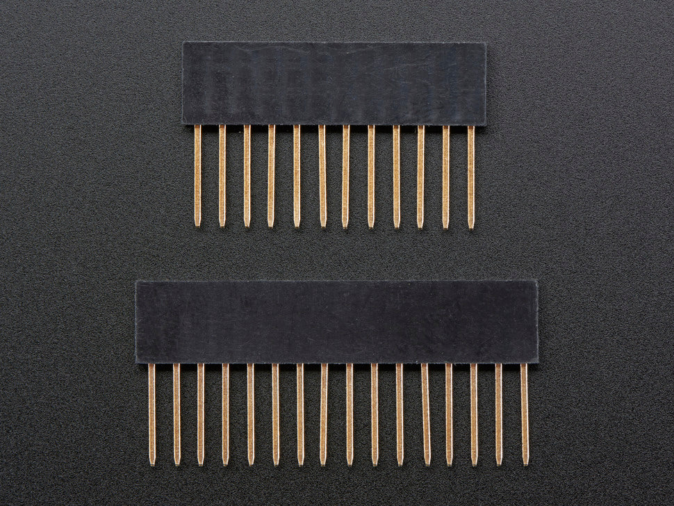 Feather Stacking Headers - 12-pin and 16-pin female headers