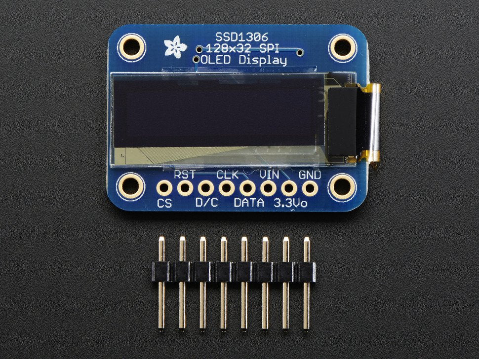 Monochrome 128x32 SPI OLED graphic display