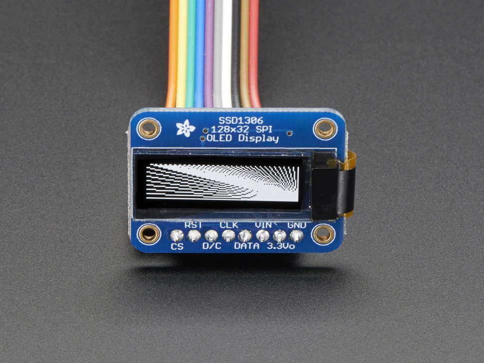 Monochrome 128x32 SPI OLED graphic display