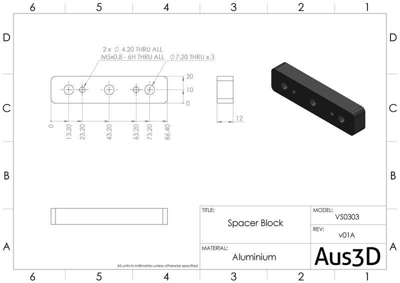 Gantry Spacer Block