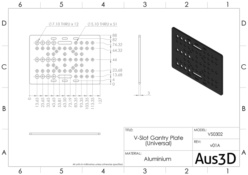 V-Slot Gantry Plate - Universal