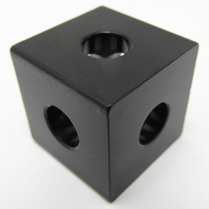 Black Cube Corner Connector
